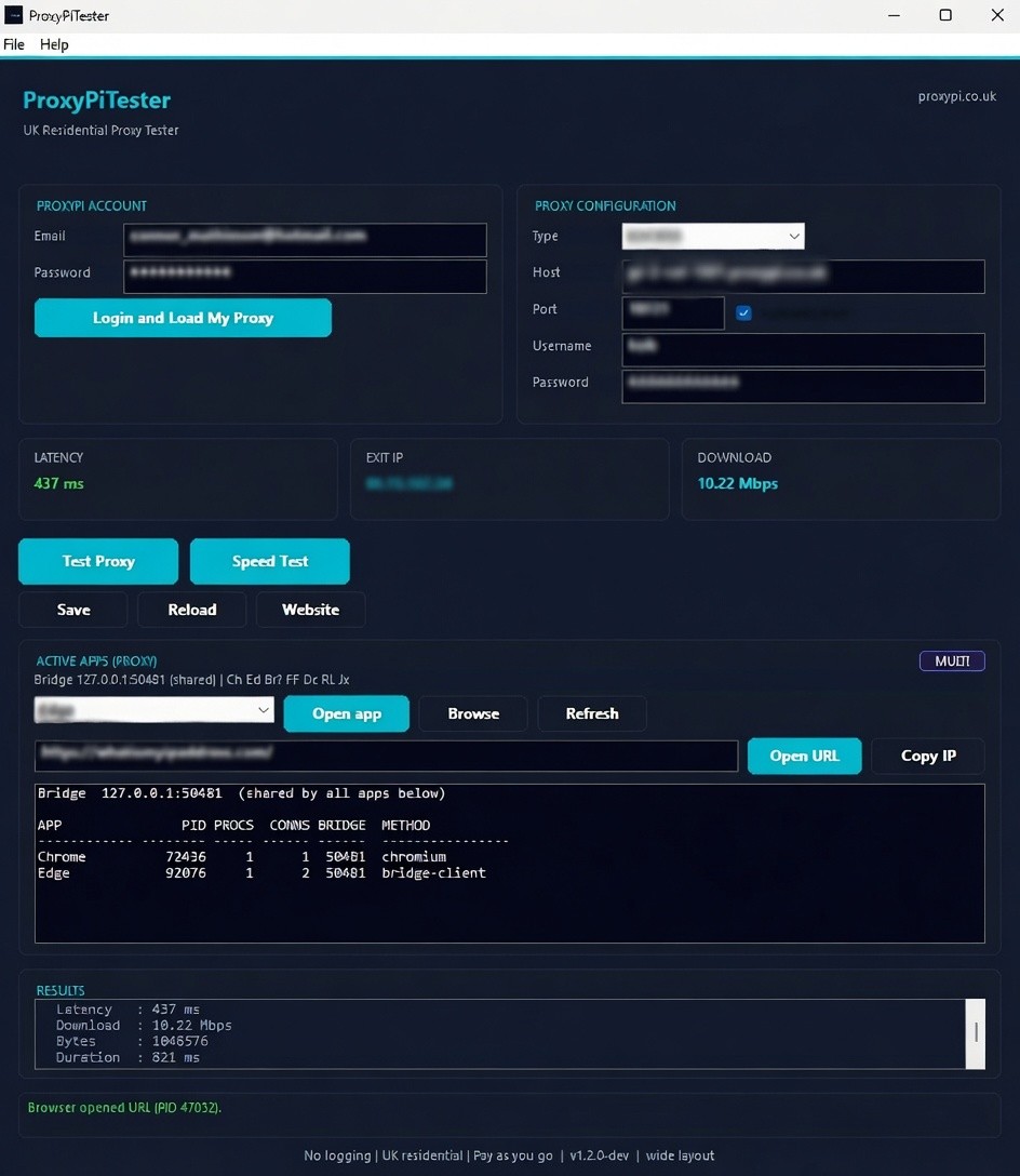 ProxyPiTester Windows app